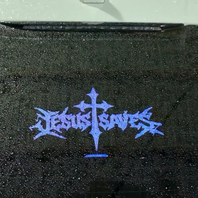 Religious Peel-and-Stick Letter Decorative Window Decal - Jesus Saves Church Home Decor Sticker for 4th of July Home Supplies