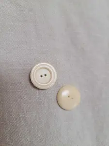 17mm Double Rimmed Two Hole Button