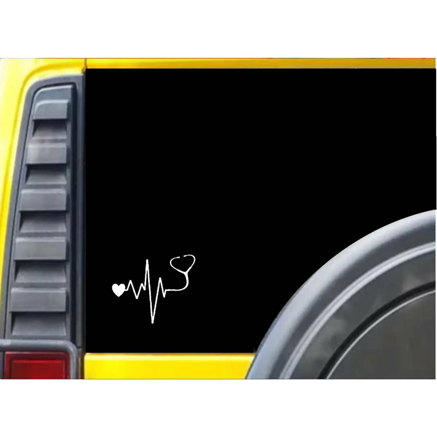Stethoscope -Doctor- Nurse -Heart - J772 6" - Decal / Bumper Sticker heartbeat