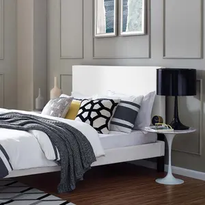 Modway Taylor Full / Queen Upholstered Linen Fabric Headboard in White