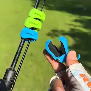 2PCS Fishing Rod Clip Holder, Quick-Attach Fishing Equipment Organizer, Tool-Free 1-Handed Soft Grips for 2-Piece Rods, Portable Travel-Ready Tackle Storage Accessory for Boat, Kayak,summervibes