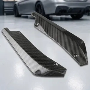 Carbon Fiber Front Lip & Rear Wing Kit, Side Skirt Trim for Anti-Scratch & Airflow, Quick-Release Diffuser Panel, Universal Multi-Model DIY Exterior Upgrade Accessories