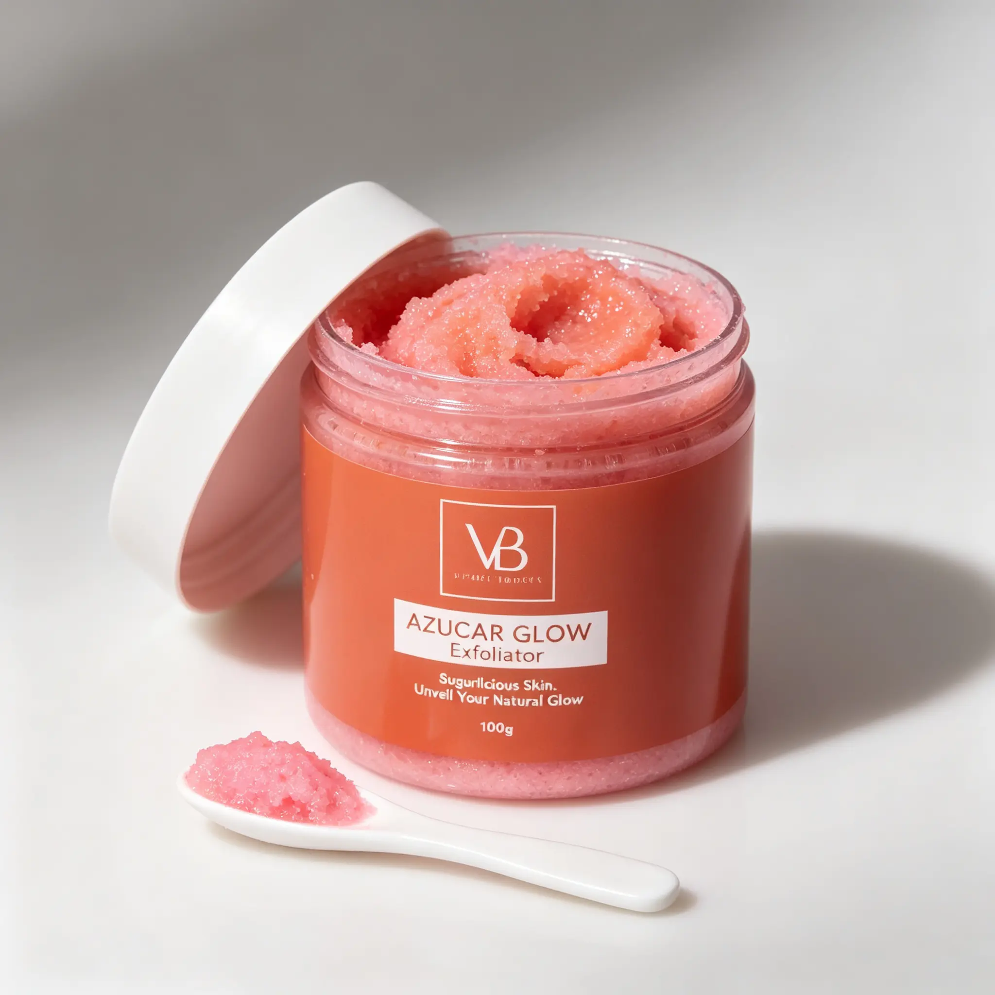 BLANQUEACUL0S Facial Sugar Scrub (100g) - Dual-Exfoliation & Brightening, Lightweight Hydrating Formula for Soft Smooth Skin