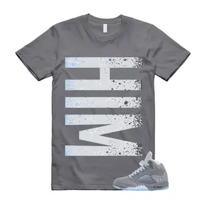 5 Wolf Grey 2026 Ice Blue Light Graphite White Icy T Shirt Match HIM VERT