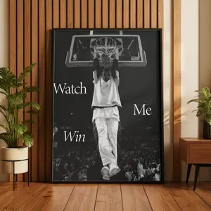 Tim Duncan Basketball Poster, Sports Quote Wall Art, Black and White NBA Gift, Minimalist Gym Home Decor, Tim Duncan Print For Him