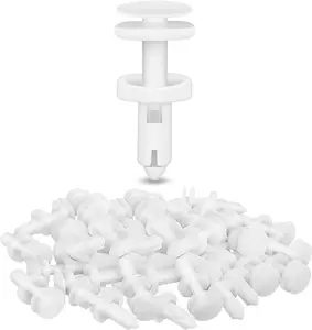 Nilight 50PCS Automotive Push-Type Door Trim Panel Retainer Clips, 1/4" Hole Size Replacement for GM 15960325 Chevrolet, Cadillac, GMC Trucks