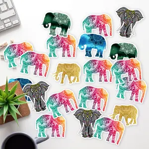 Stickers Pack 20 Pcs Warm Guitar Vinyl Elephant Bumper  Car Laptop Water Colorful Bike Skateboard Luggage Aesthetic Waterproof Bottle