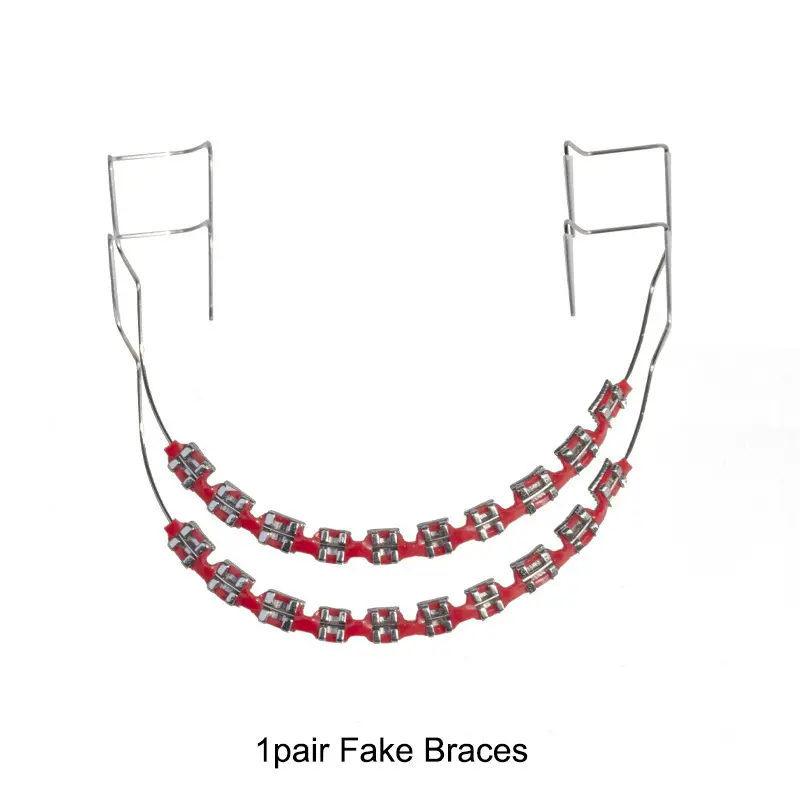 Red+transparent box chain shaped double