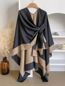 Women's Elegant Shawl Wrap, Versatile Ladies Scarf for All Seasons, Fashion Accessory Soft Warm Shawl, Stylish Plain Design