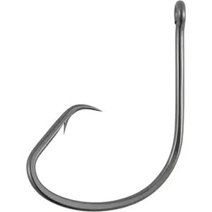 100 Pack Light Circle Hooks for Fresh & Saltwater Fishing, Offset Wide Gap Live Bait Fishing Hooks Bass Mackerel Striper Flounder Catfish