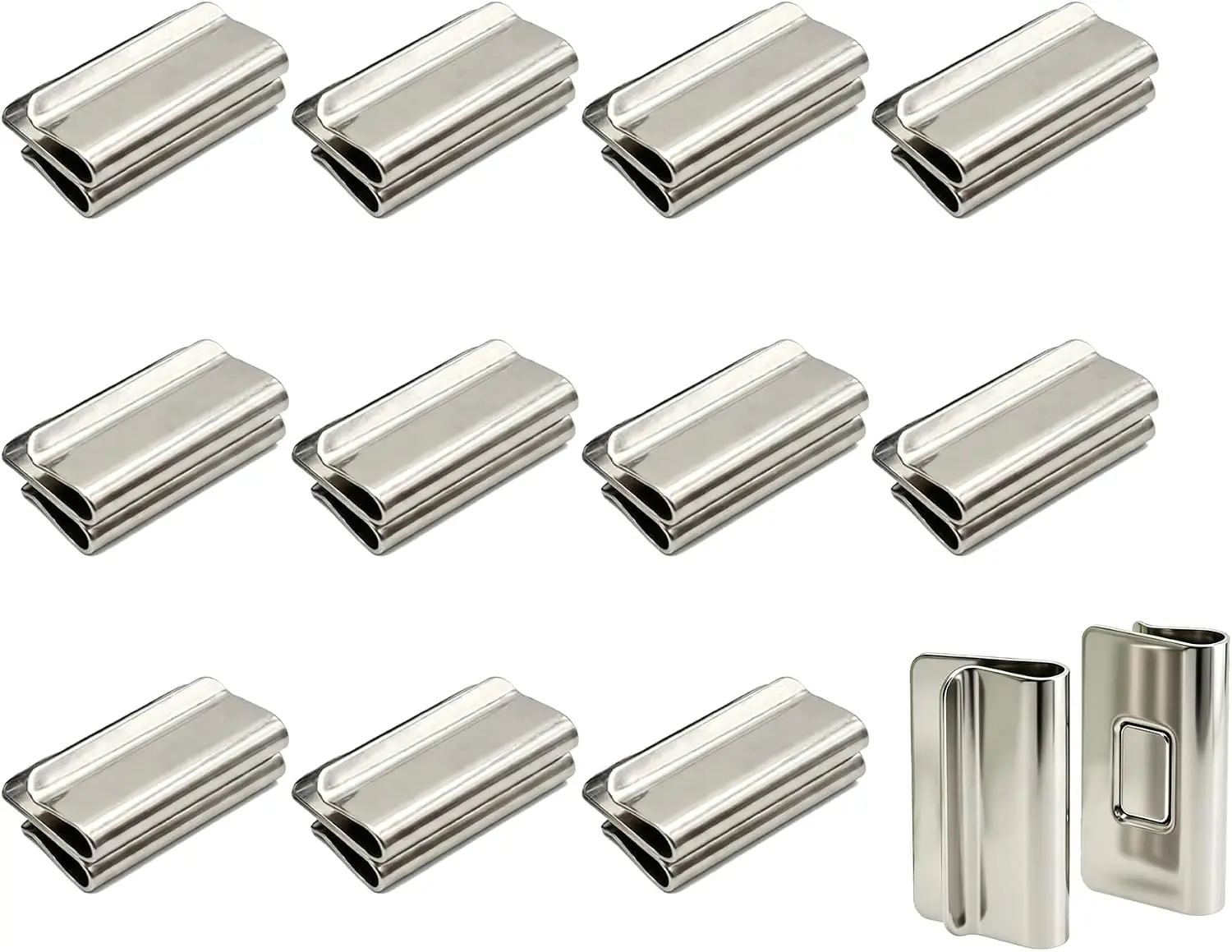 Magnetic Curtain Blackout Clips, Nail-Free No Drilling Curtain Gap Fixed Clip, Rustproof Metal Curtain Holdbacks Clip for Bedroom Living Room Home Decor