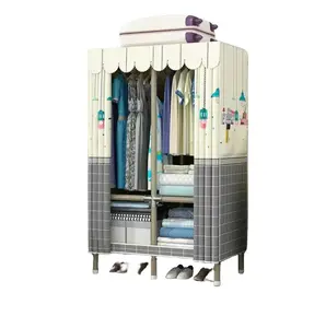 Portable Wardrobe Closets High Capacity Portable Wardrobe Closet Portable Clothes Closet Wardrobe Storage Closet Portable Closet Organizer Oxford Cloth Fabric  Wardrobe Storage