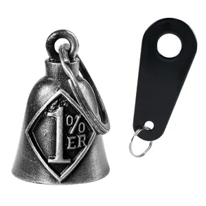 Dream Apparel Christmas/Halloween Bell, Gremlin/Guardian Motorcycle Bell/Motorcycle Key Chain for Bikers Women Men W/Hanger,Biker Bell for Riders,Good Luck Riding Bell Spirit Bell Moto Accessories