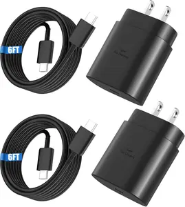 JOZASHON Type C Charger Fast Charging, USB C Charger Block, 2-Pack 25W Phone Super Fast Charger with 6Ft USB-C Cable Compatible with iPhone 15/16/Plus/Pro/Pro Max, Galaxy S25/S24/Plus/Ultra for Electronic Smartphone and Cellphone
