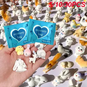 5/10/30 Animal Miniature Resin Models Surprise Mystery Bag, Perfect Gift for Back-To-School, Teacher Rewards, Home Decor, Birthday Party Gifts