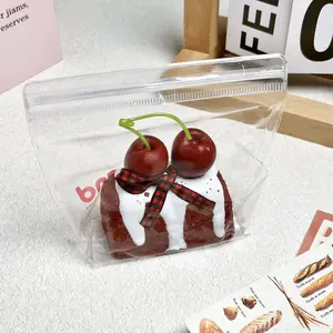 【Buy 3 get 1 free】Cherry Duo Pack tabba squishies kidstoysFood-Grade Silicone Slow-Rising Rebound Squishy Fidget Toys for Stress Relief - Soft Squeeze Toys with Thick Creamy Slime Texture, Handmade Non-Toxic Sensory Toys