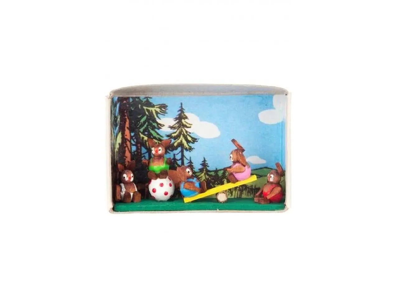 Dregeno Matchbox Music Box - Bunny in The Forest Design, Home Decor, Room Decor Item for Home Supplies