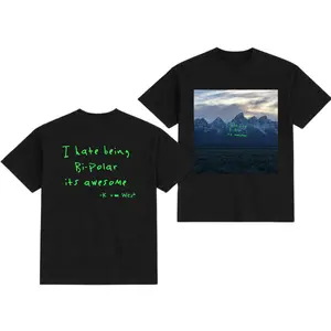 I Hate Being Bipolar It's Awesome T-Shirt, Dark Humor Mental Health Tee, Funny Bipolar Quote Graphic Shirt