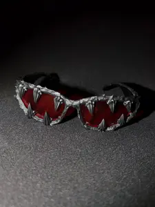 Unisex Skull Head Decorative Glasses Frame, Halloween Party Style, Plastic & Metal Accessories, All-Season Fashion Eyewear, Party Event Props