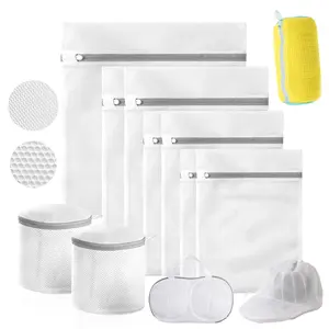 Fine Net Laundry Bag Clothing Care Washing Machines Dirty Laundry Basket Travel Shoes Mesh Bags Woman Bra Clothes Organizer