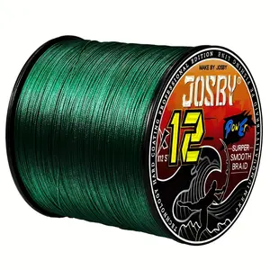 JOSBY X12 Braided Fishing Line, 300m/328yds PE Long Cast Tackle Thread, 25-120LB Super Strong Sea Fishing Line, Suitable for Boat and Deep Sea Angling Accessories