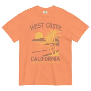 California West Cōste | Terracotta | Unisex Garment-dyed T-shirt