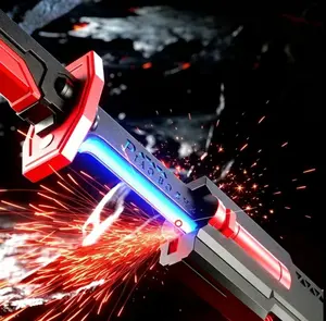 LED Light Up Sword with Mist & Spark Effects,Rechargeable Toy for Kids & Adults