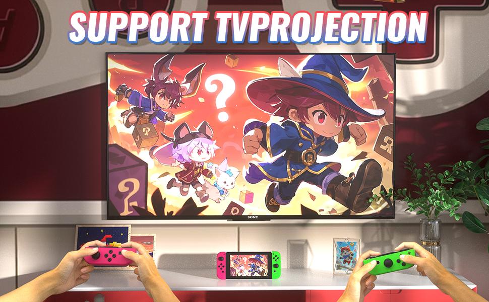 Switch Controller Set for Nintendo Switch 1/2/OLED/Lite Wireless Replacement Gamepad with Dual Vibration Motion Control 6-Axis Gyro & Wake-Up Function