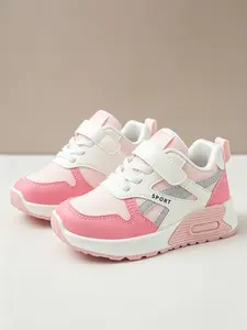 Spring Summer Sports Shoes, Leather Upper Retro Thick Sole, Soft Anti-Slip Bottom, Comfortable Outdoor Shoes for Boys and Girls
