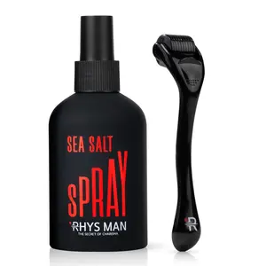 Rhys Man Beard Roller for Men & Sea Salt Spray – Beard Grooming & Textured Hair Styling Kit, Mens Hair Styling Products Gift for Him Summervibes