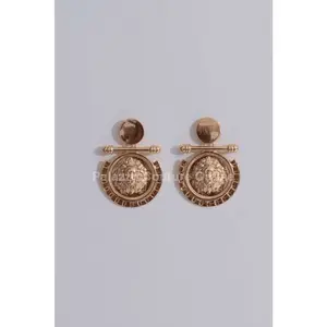 Gold Lion Earring