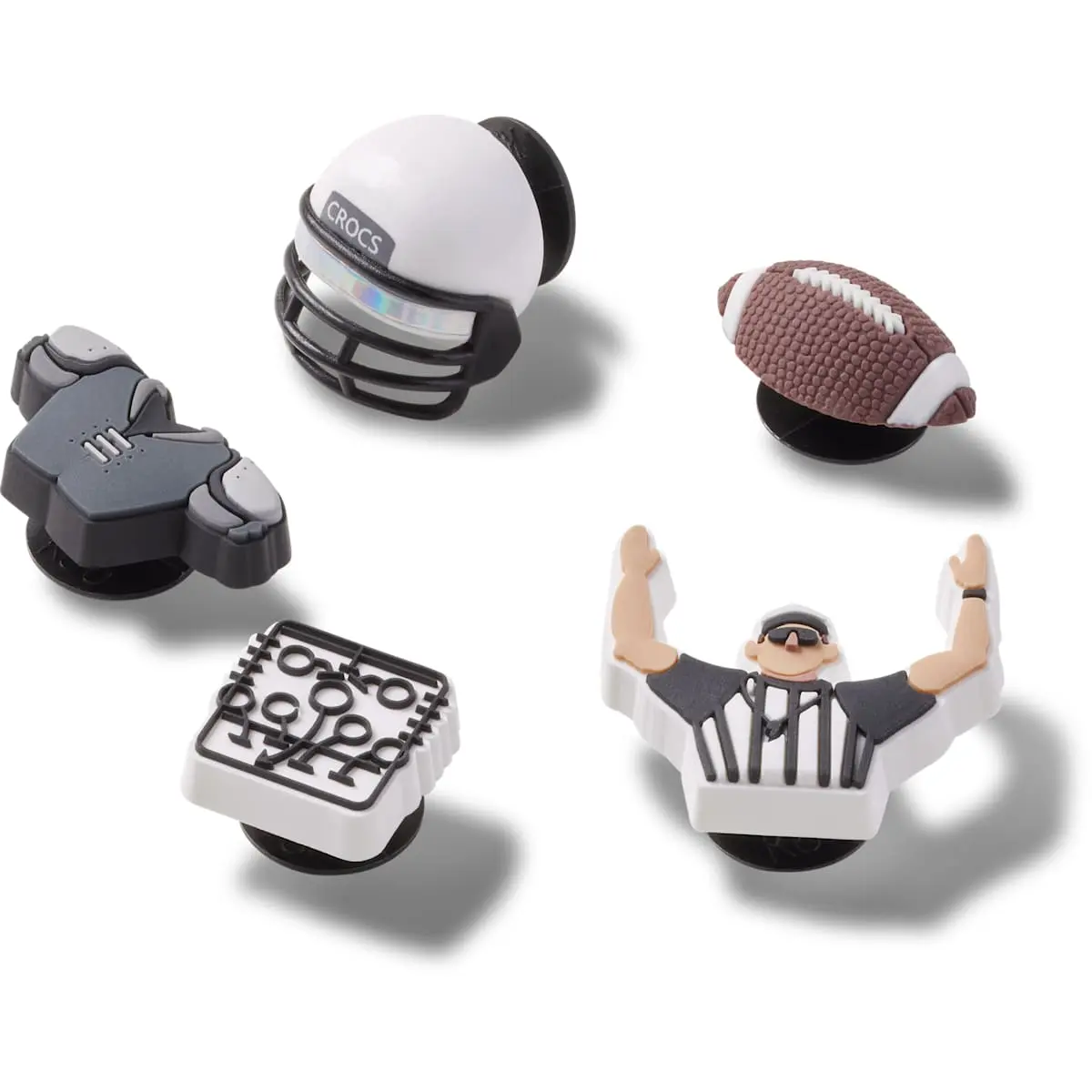 Crocs Jibbitz Team Sports Shoe Charms 5-Pack