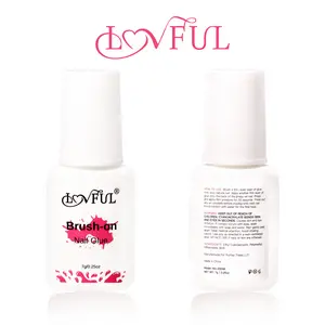 Lovful | Ultra Strong Brush-On Nail Glue For Long Lasting Wear | Gel Manicure Press-On Care Polish Cutics #DealsForYouDays
