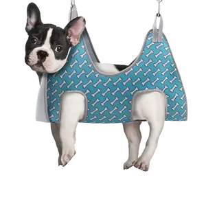 SUPET Dog Grooming Hammock - Comfortable & Secure Double-Layer Fabric Design for Cats & Dogs, Ideal for All Seasons, Medium Size, Breathable 3D Air-Mesh, Durable High-Density Knitted Sling, Machine Washable