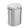 NINESTARS Motion Sensor Trash Can, Multiple Size Small to X Large, 21 Gallon and 13 Gallon, Automatic Touchless Infrared Motion Sensor Trash Can, Heavy Duty Stainless Steel
