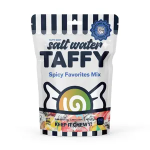 Taffy Shop, SPICY Favorites Salt Water Taffy Mix - Gourmet Soft, Sweet & Chewy Candy