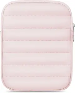 6-7 Inch Puffy Sleeve Case for 7" Kindle Paperwhite 12th Gen/Colorsoft 2024, 6.8" Kindle Paperwhite 11th Gen, 6" Kindle 11th Gen 2024/2022, Oasis, Protective Pouch Bag, Rose