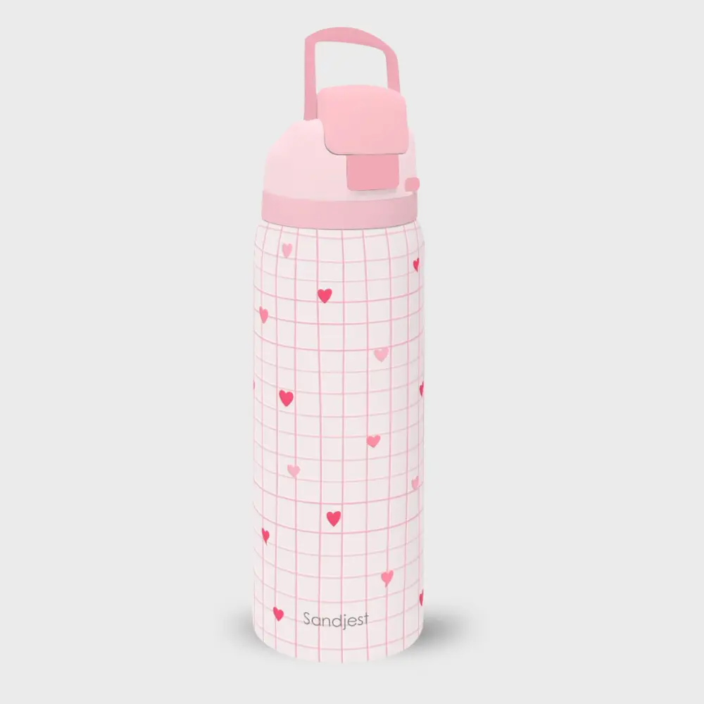 Pink Checkered Heart