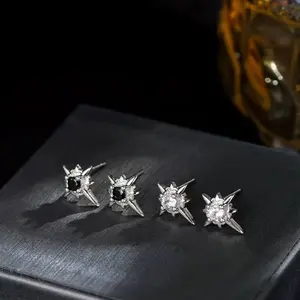 North Star Magnet Ear Clip Earrings for Men and Women Without Ear Holes Simple Daily Jewelry Minimalist Design Perfect for Valentine's Day & New Year Gift engagement anniversary party gift