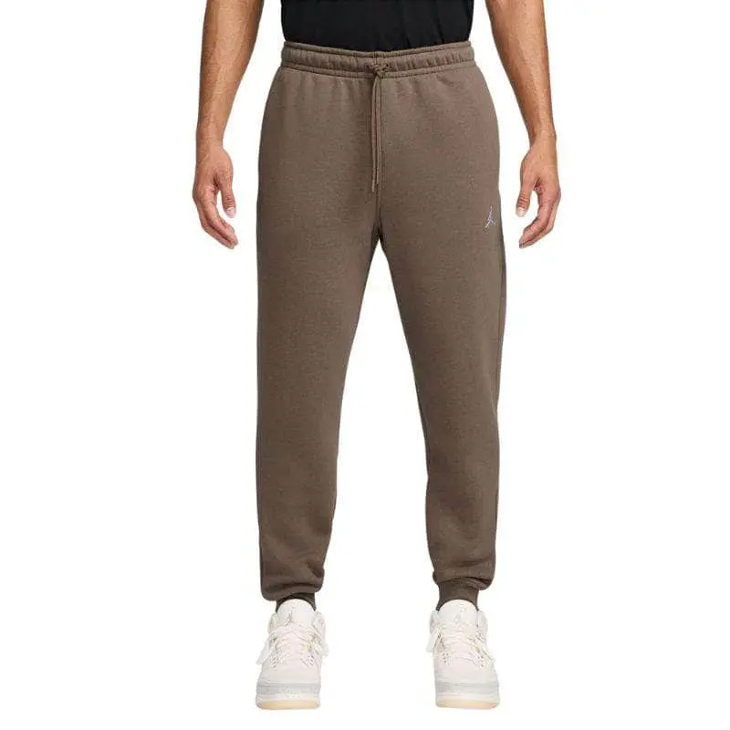 Men's Air Jordan Brooklyn Fleece Ribbed Sports Pants - Polyester-Cotton Smooth Menswear, Sporty Chic Relaxed Elastic Fit, Universal Day Wear with Utility Pocket, Soft, Relaxed Fit, Brushed Inner, Midweight Fleece, Activewear Men's Sports Sweatpants