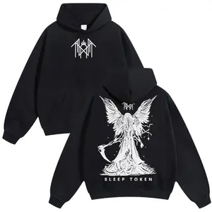 Sleep Token Unisex Hoodie Limited Edition Retro Classic Pure Cotton Sweatshirt Warm Comfortable Regular Fit for Dailywear Casual Long Sleeves Pullover
