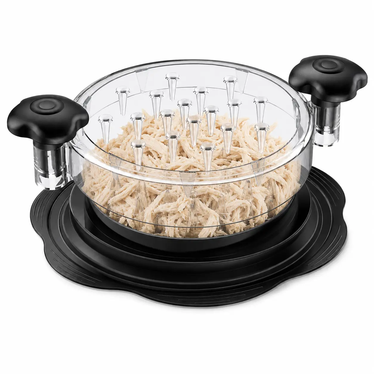 Chicken Shredder Tool Twist Large Meat Shredder, Visible Chicken Breast Shredder, Strong Anti-Slip Strip, Ergonomic Handle, BPA Free, Kitchen Gadgets for Chicken, Home Essentials