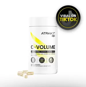 C-VOLUME Daily Hair Formula – ATRAKT - 60 Veggie Capsules – Hair Support – Natural Hair Health Supplement - Dietary Supplement