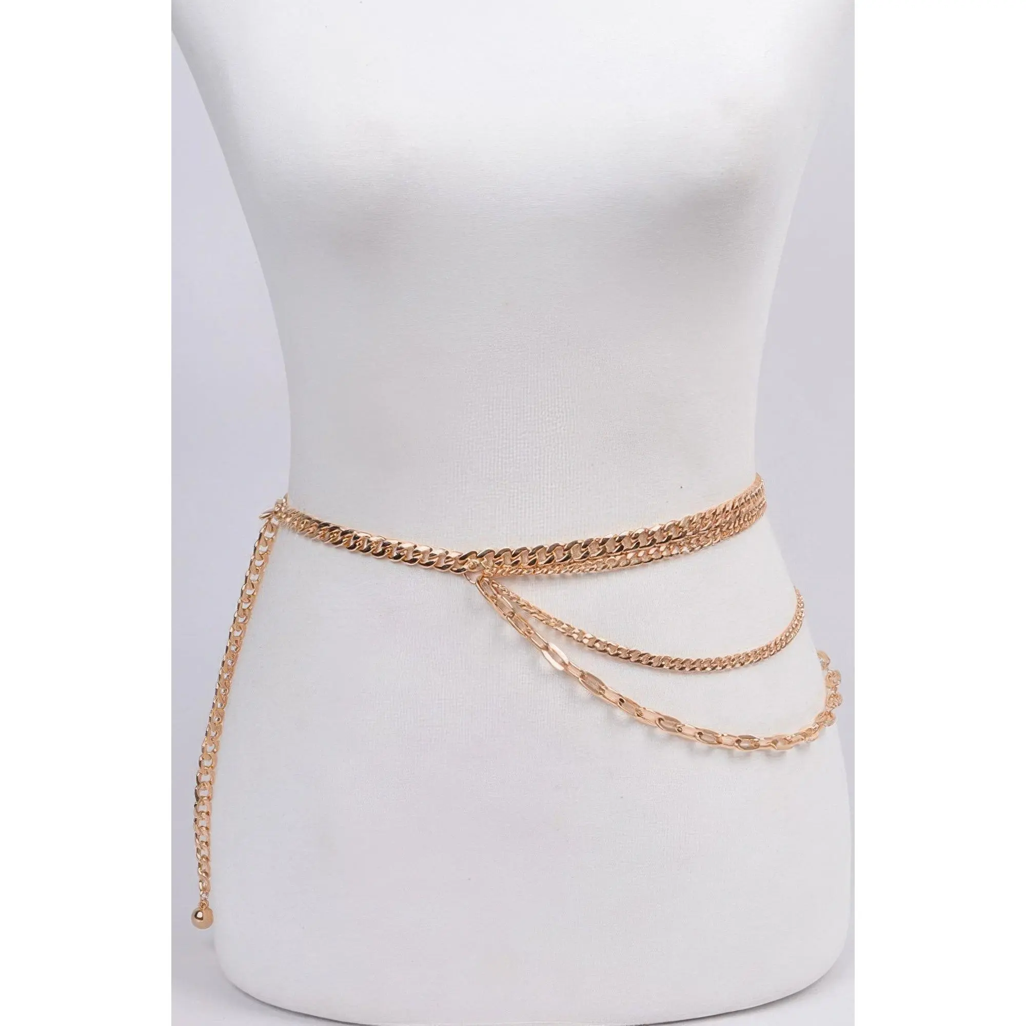 Plus Size Multi Chain Strands Belt