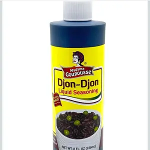 Madam Gougouse Djon-Djon Liquid Seasoning, Authentic Haitian Black Mushroom Flavor Enhancer for Rice, Soups, Stews