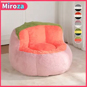 【Miroza】Cat's Paw Shaped Lazy Sofa, Artificial Fur Fabric Bean Bag Chair, Cloud-like Touch, Soft and Comfortable, No Assembly Required,  Ideal for Bedrooms, Living Rooms and Leisure Places