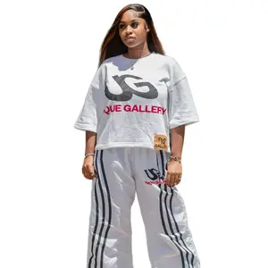 UG Collection + Cropped + French Terry + T Shirt + Men Tops + Women’s Top + Tops +  Streetwear +  Crewneck Shortsleeve Tshirt Menswear