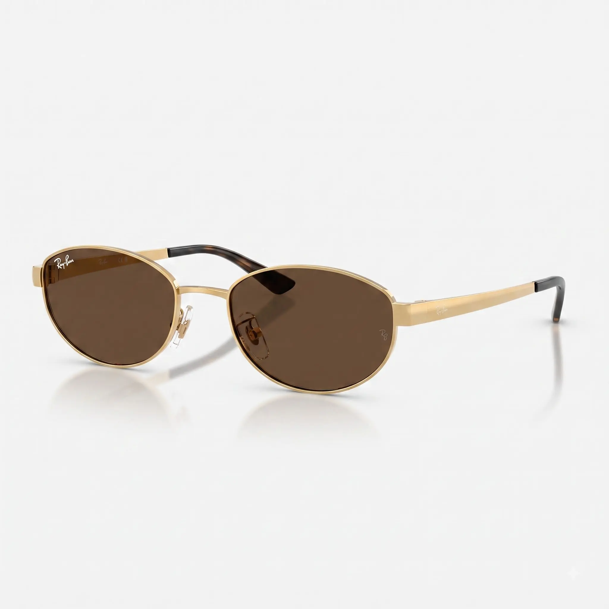 [Buy 2 get 1 free ] Ray-Ban Oval Metal Sunglasses Classic Designer Eyewear for Men Women Outdoor Daily Wear