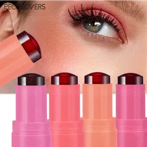 Blush Jelly Lipstick Rouge Cream Shimmer Blusher Stick Monochrome Blush Mud Matte Moisturizing Makeup Lip Tint Cheek Color Luxurious Long Lasting