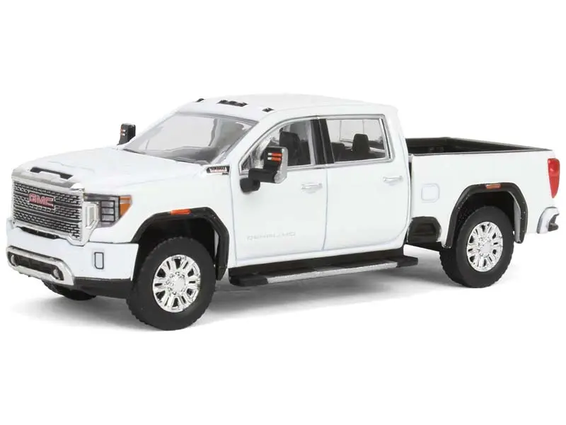 2022 GMC Sierra 2500 Denali - Summit White (2nd Edition) Diecast 1:64 Scale Model - Karson Diecast Co. 51703B